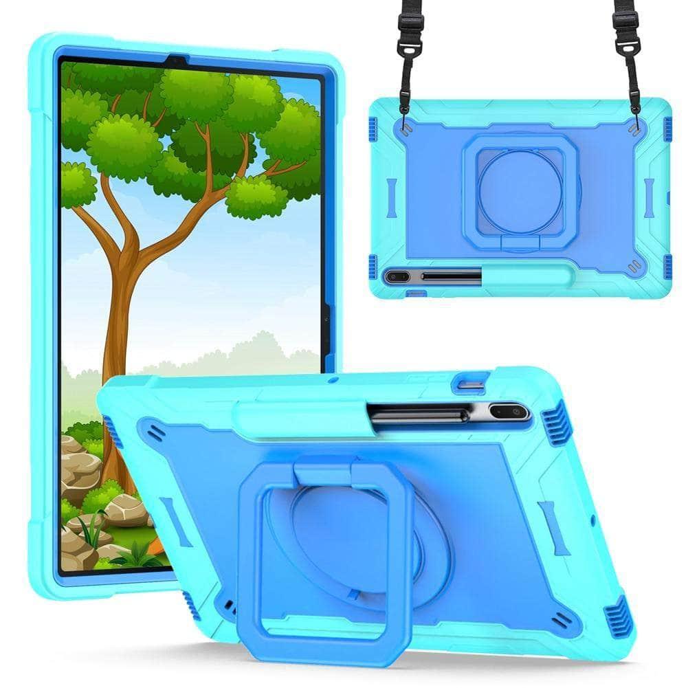 CaseBuddy Australia Casebuddy Galaxy Tab S7 Lite 12.4 T730 T735 Heavy Duty Shockproof Stand
