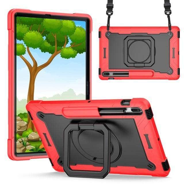 CaseBuddy Australia Casebuddy 08 Galaxy Tab S7 Lite 12.4 T730 T735 Heavy Duty Shockproof Stand