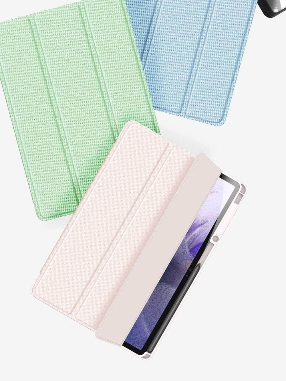 CaseBuddy Australia Casebuddy Galaxy Tab S7 Lite 12.4 T730 T735 Smart Sleep Wake Pencil Holder Stand