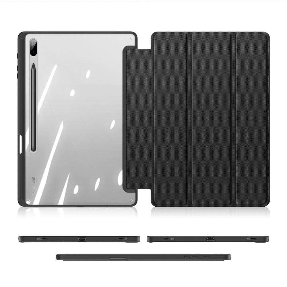 CaseBuddy Australia Casebuddy Galaxy Tab S7 Lite 12.4 T730 T735 Smart Sleep Wake Pencil Holder Stand