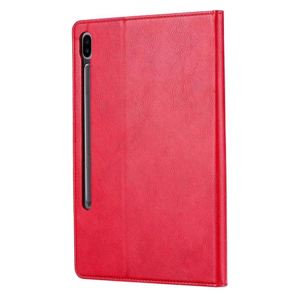 Galaxy Tab S7 Plus 12.4 T970 T975 Folding Flip Stand Card Slot Wallet - CaseBuddy