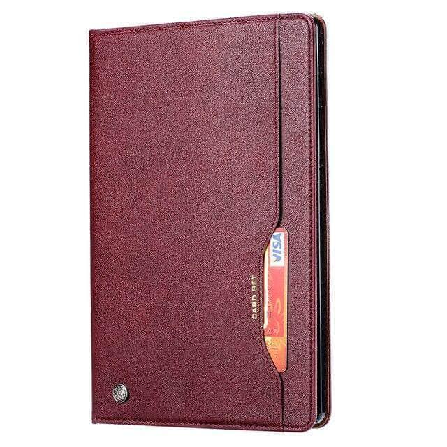 Galaxy Tab S7 Plus 12.4 T970 T975 Folding Flip Stand Card Slot Wallet - CaseBuddy