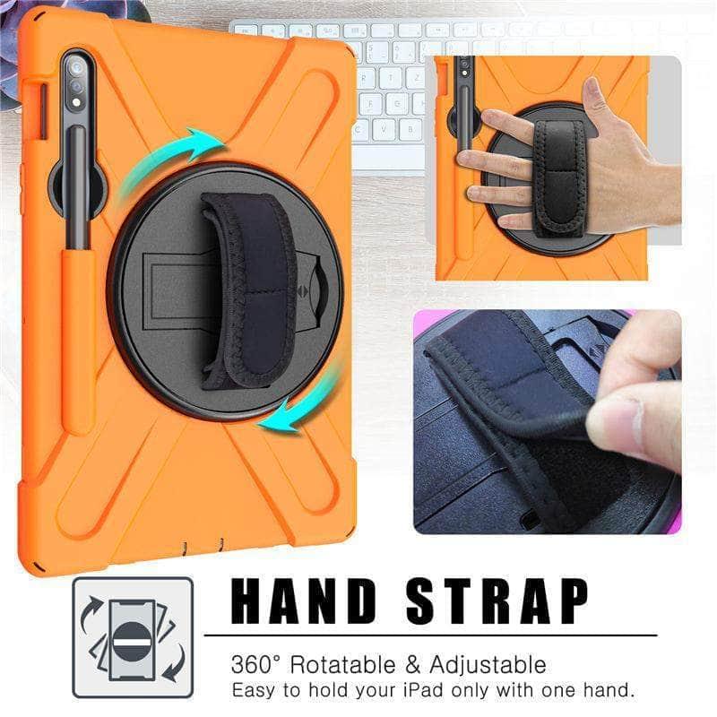 CaseBuddy Australia Casebuddy Galaxy Tab S7 Plus S T970 T975 12.4 Rugged Pencil Holder Hard Stand