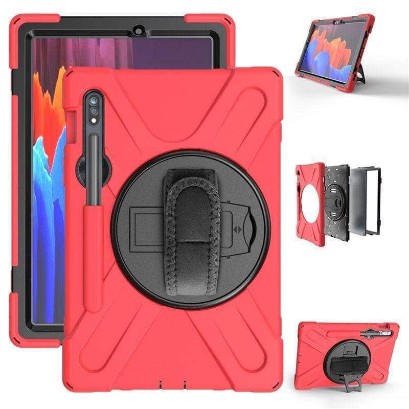 CaseBuddy Australia Casebuddy Galaxy Tab S7 Plus S T970 T975 12.4 Rugged Pencil Holder Hard Stand