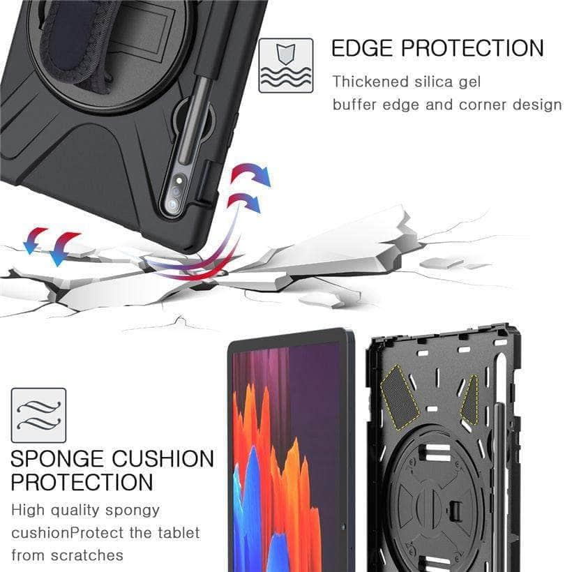 CaseBuddy Australia Casebuddy Galaxy Tab S7 Plus S T970 T975 12.4 Rugged Pencil Holder Hard Stand