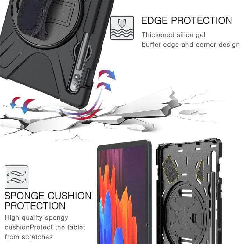 CaseBuddy Australia Casebuddy Galaxy Tab S7 Plus S T970 T975 12.4 Rugged Pencil Holder Hard Stand