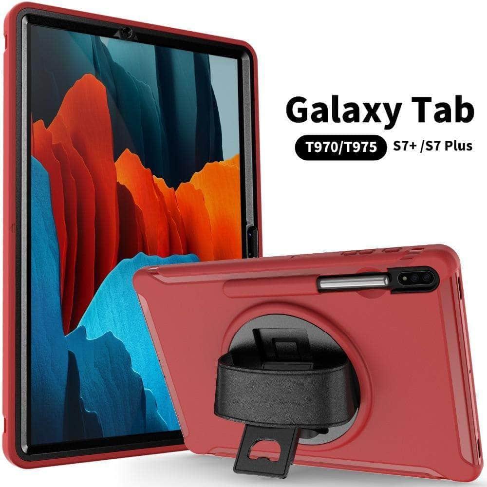 CaseBuddy Australia Casebuddy Galaxy Tab S7 Plus T970 2020 12.4 Shockproof Rugged Heavy Duty Case