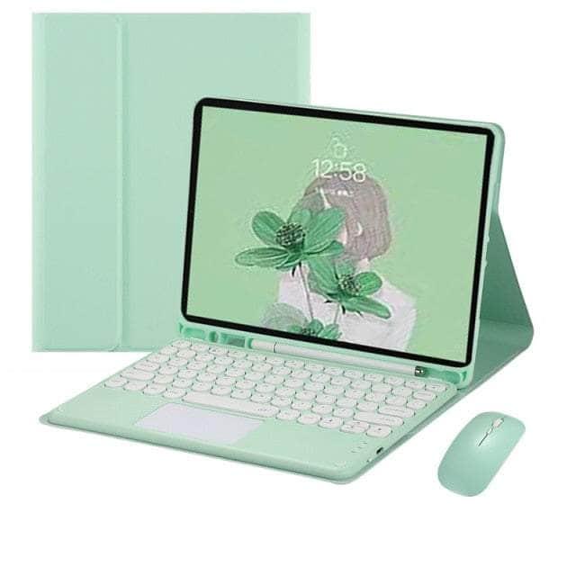 CaseBuddy Australia Casebuddy mint key case mouse / English Galaxy Tab S8 11 X700 Touchpad Keyboard Case