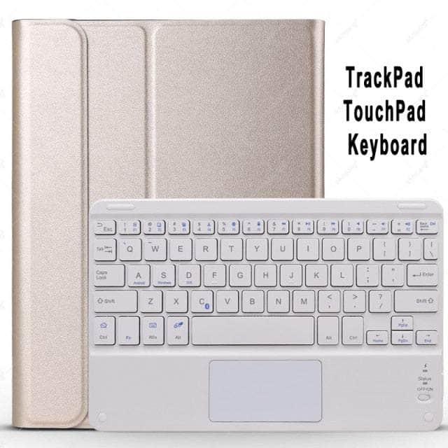 CaseBuddy Australia Casebuddy Gold with White / China / S8 11 X700 X706 Galaxy Tab S8 11 X700 Wireless Leather Keyboard Case