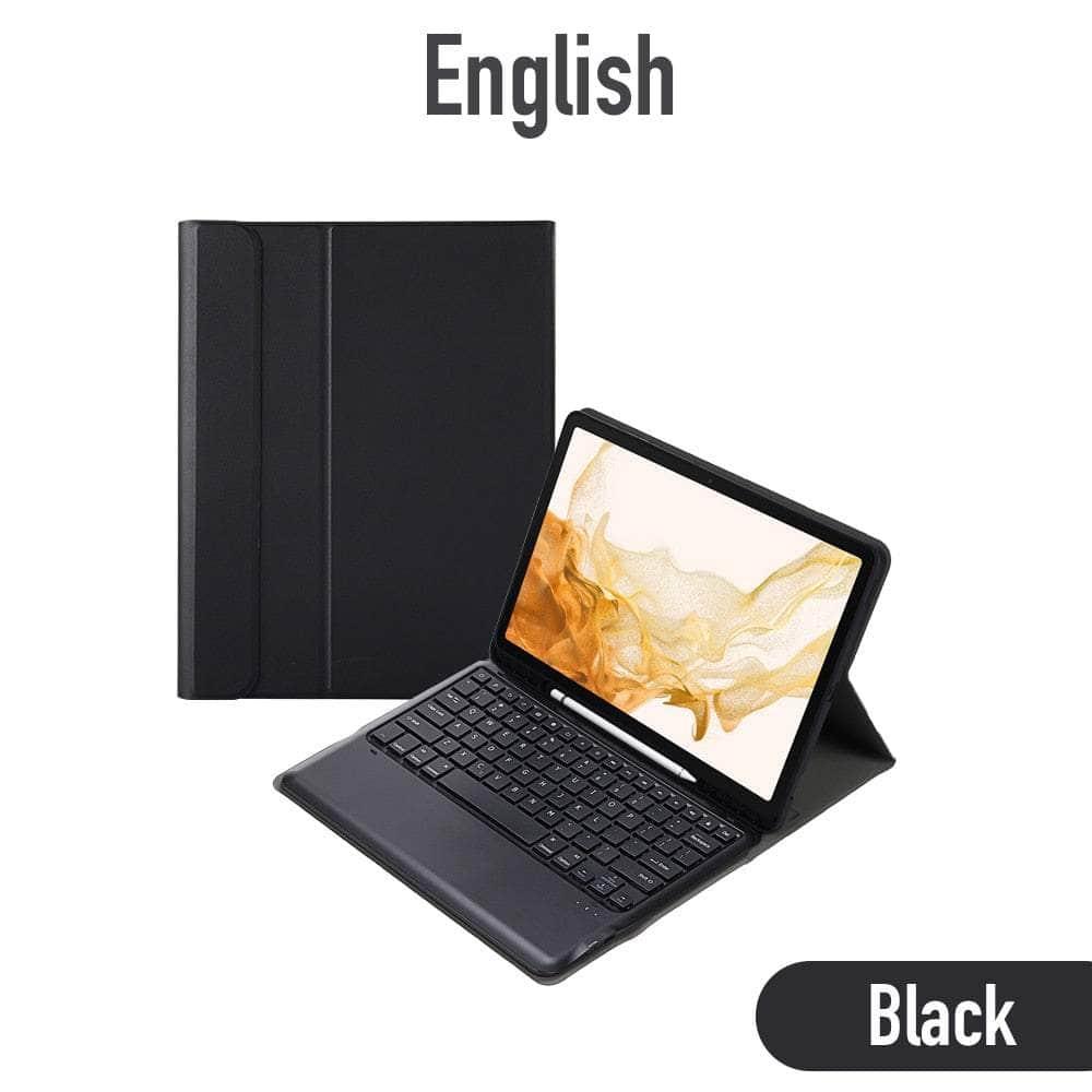 CaseBuddy Australia Black English / Galaxy Tab S8 Plus Galaxy Tab S8 Plus Portable Wireless Bluetooth Keyboard Case
