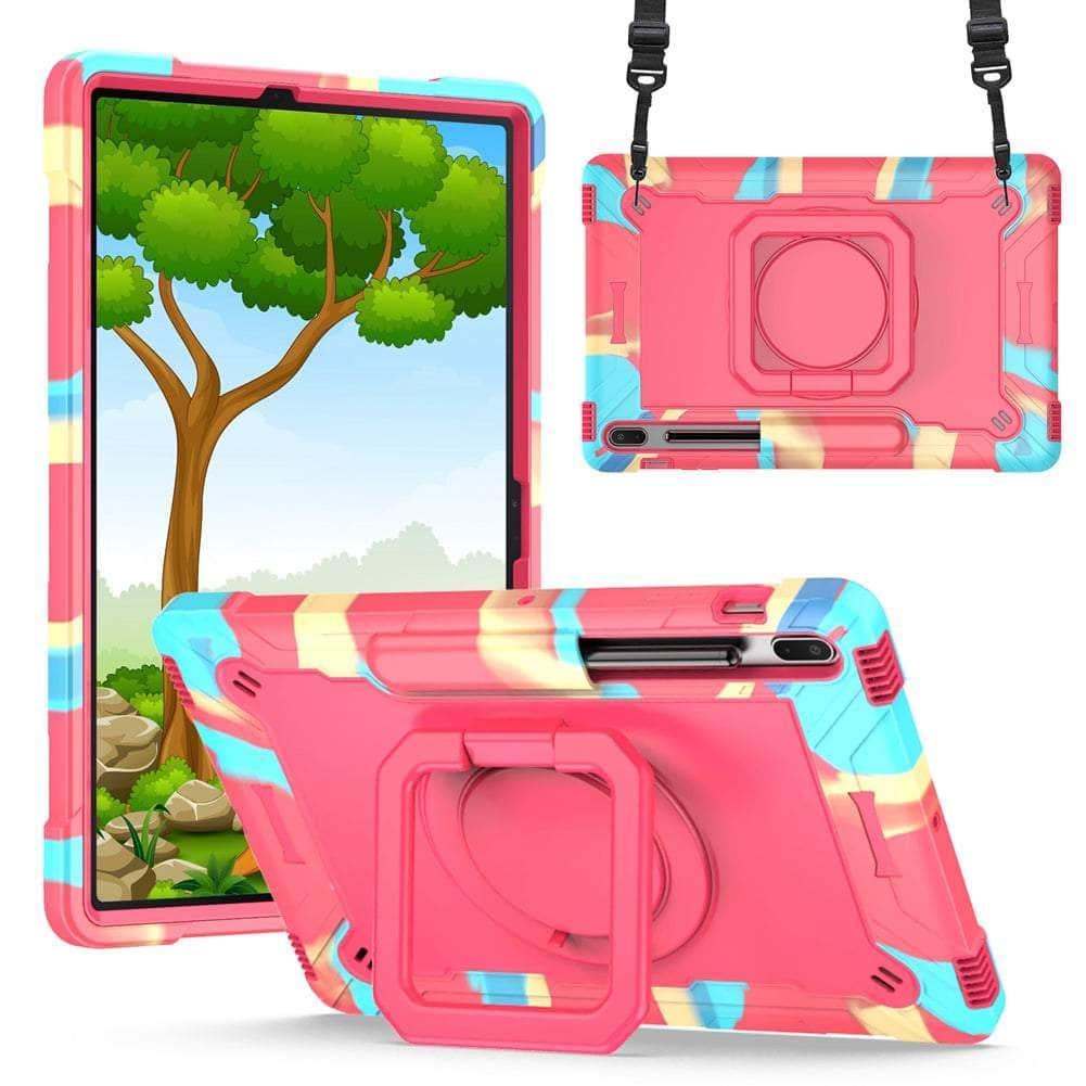 CaseBuddy Australia Casebuddy Galaxy Tab S8 Plus Shock Proof Child Shoulder Strap Case