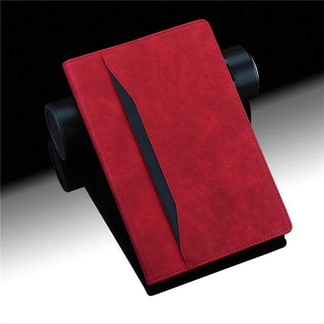CaseBuddy Australia Casebuddy Red / Galaxy Tab S8 Ultra 2022 Galaxy Tab S8 Ultra 2022 X900 Flip Wallet Card Stand Cover