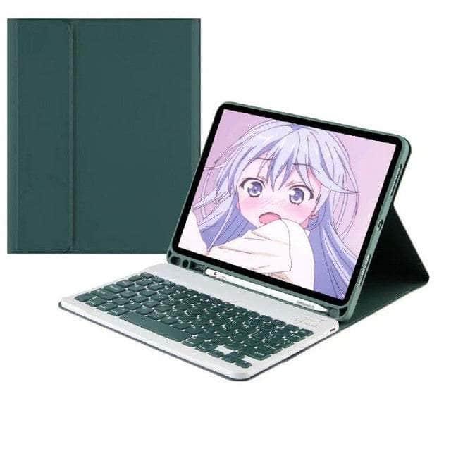 CaseBuddy Australia Casebuddy green key case / English Galaxy Tab S8 Ultra X900 Touchpad Keyboard Case