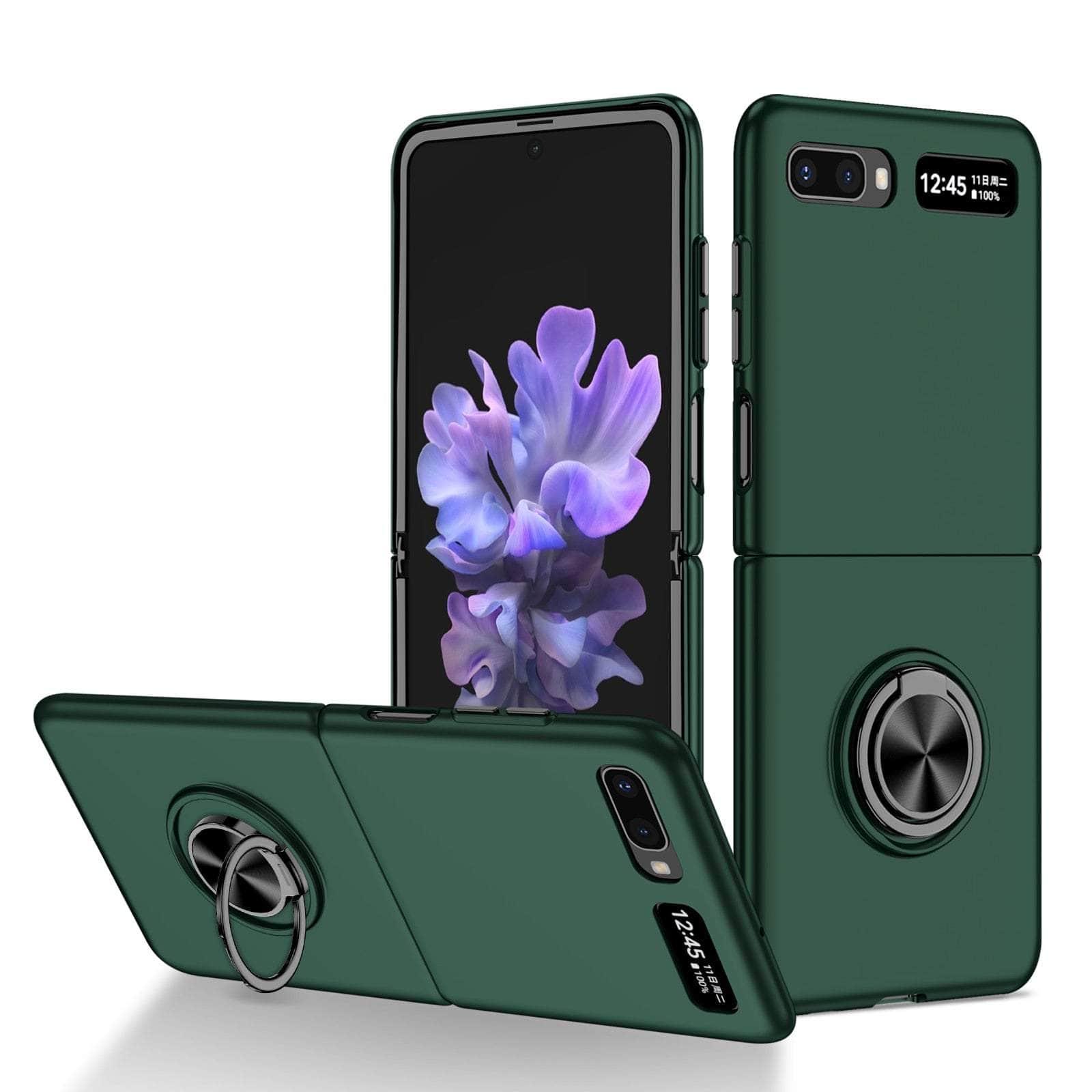 Casebuddy Green / for Samsung Z Flip 3 Galaxy Z Flip 3 Anti-Falling Kickstand Ring Case