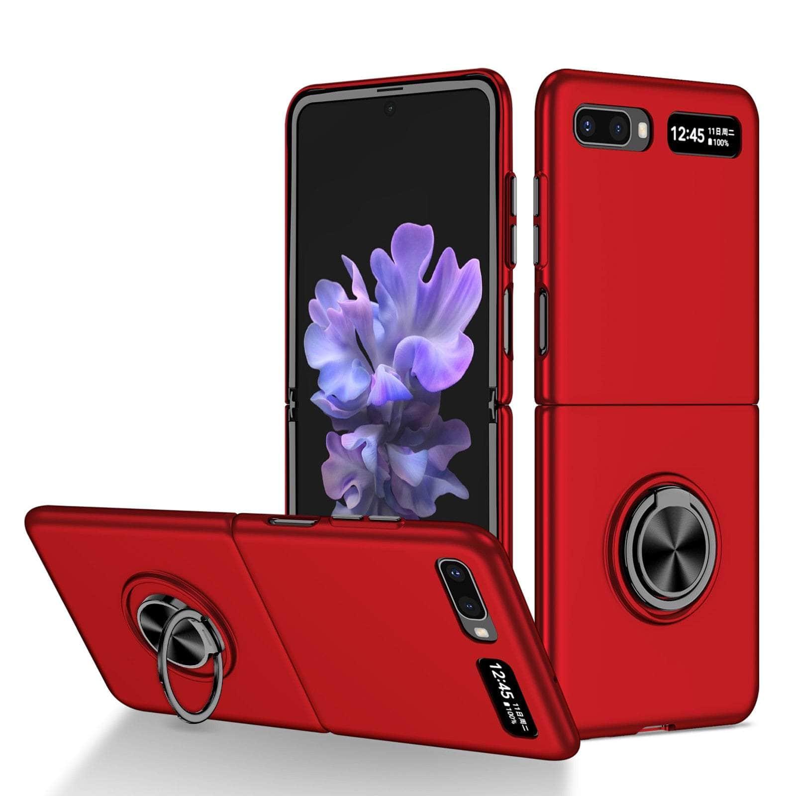 Casebuddy Red / for Samsung Z Flip 3 Galaxy Z Flip 3 Anti-Falling Kickstand Ring Case