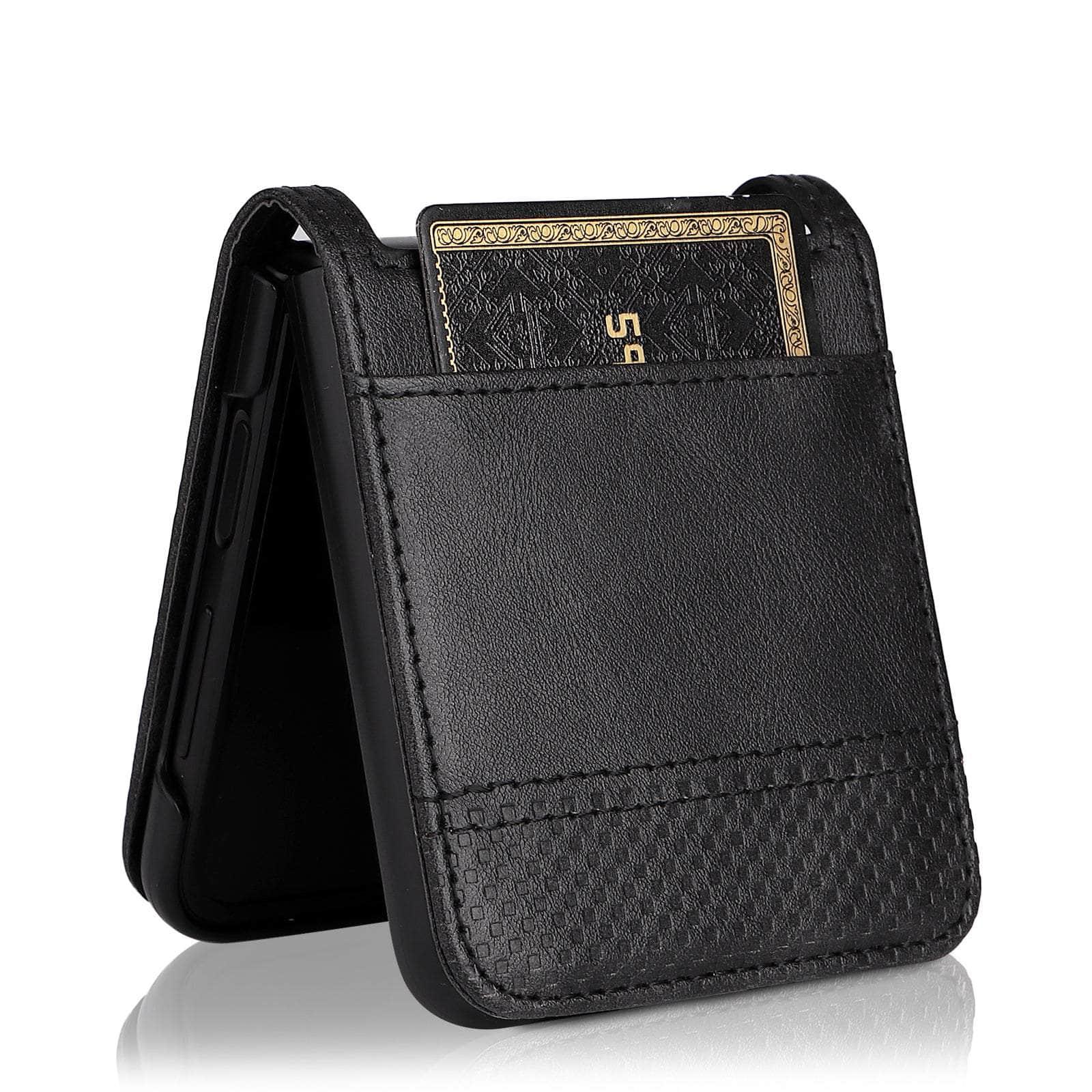 Casebuddy Galaxy Z Flip 3 Card Pocket Leather Case