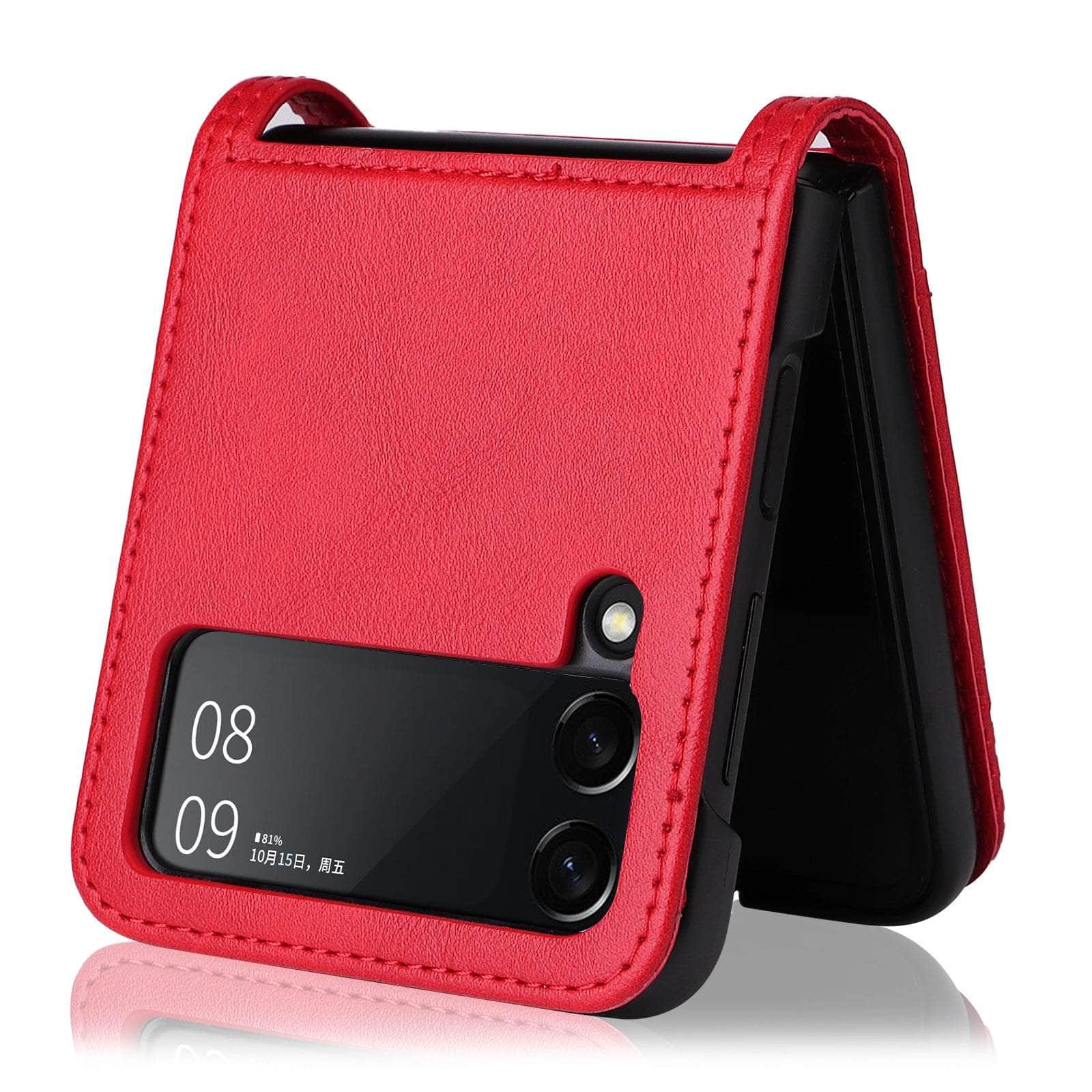 Casebuddy Galaxy Z Flip 3 Card Pocket Leather Case