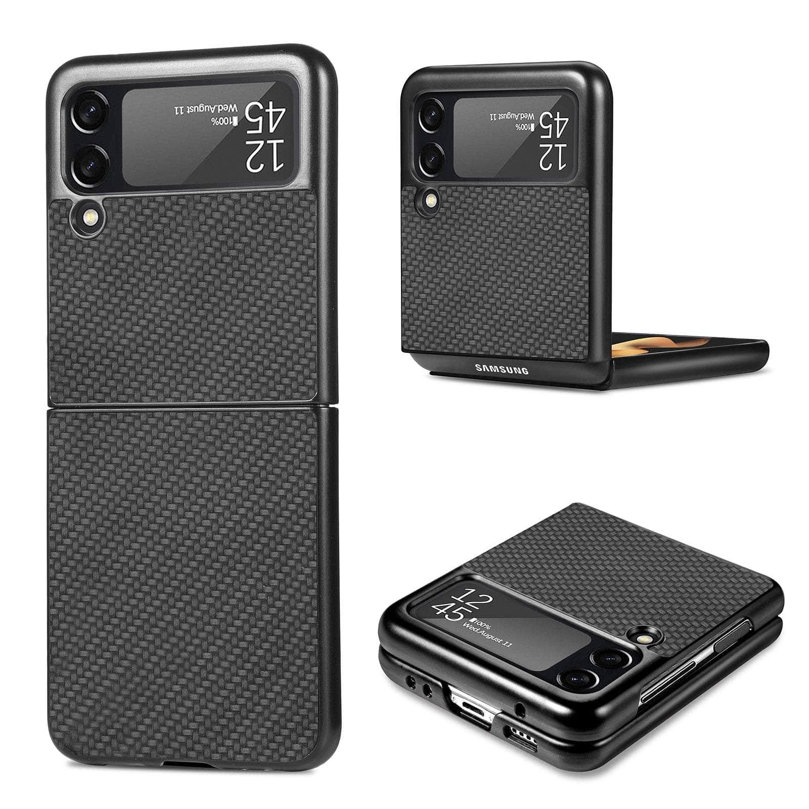 Casebuddy Galaxy Z Flip 3 Luxury Carbon Fiber Slim Case