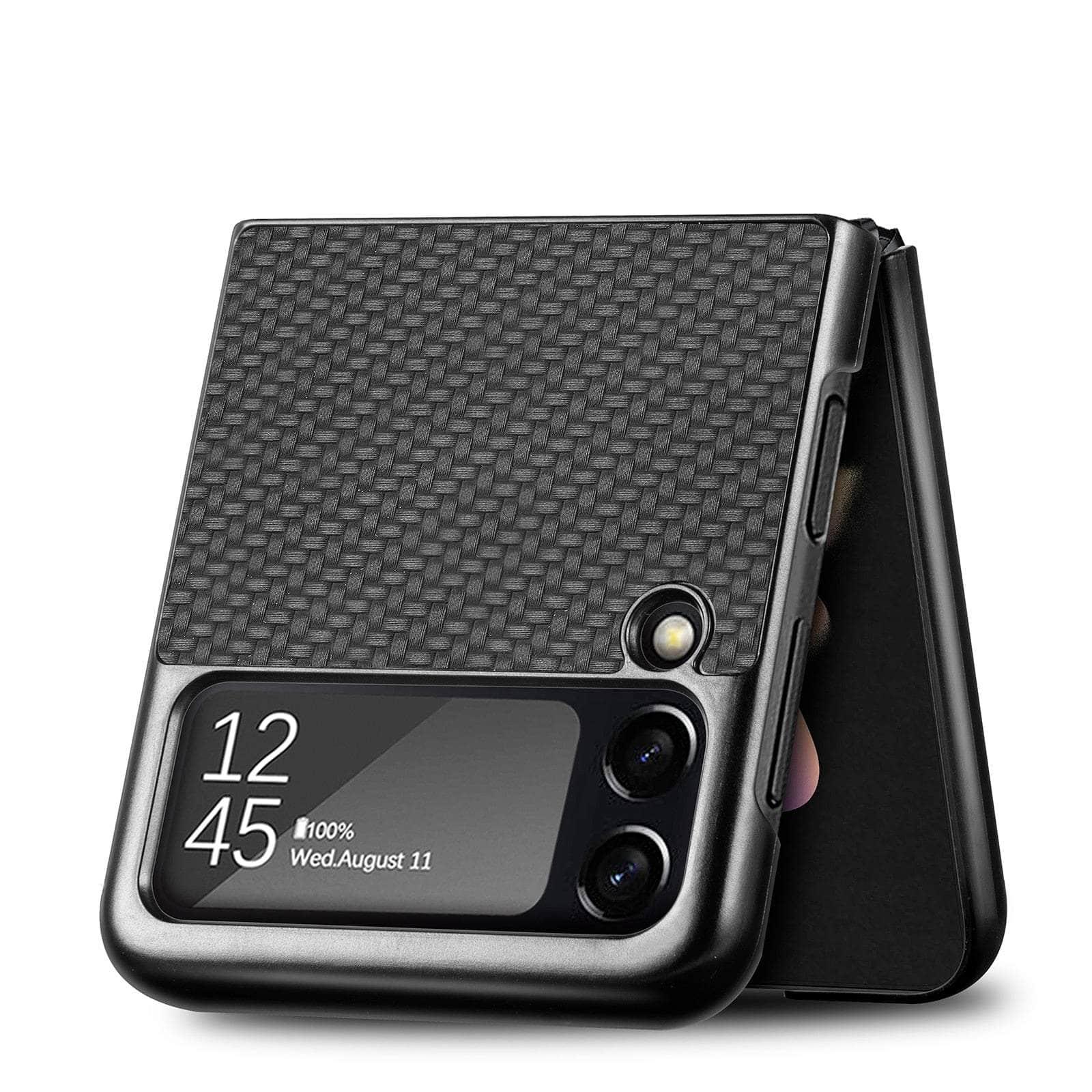 Casebuddy Galaxy Z Flip 3 Luxury Carbon Fiber Slim Case
