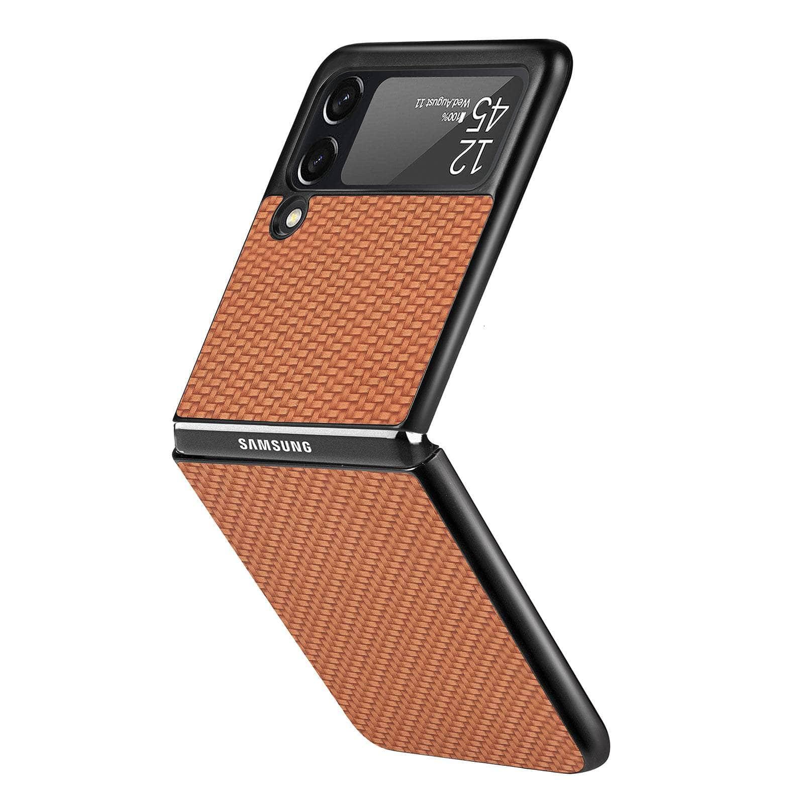 Casebuddy Galaxy Z Flip 3 Luxury Carbon Fiber Slim Case