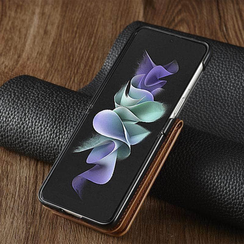 Casebuddy Galaxy Z Flip 3 Luxury Leather Wallet