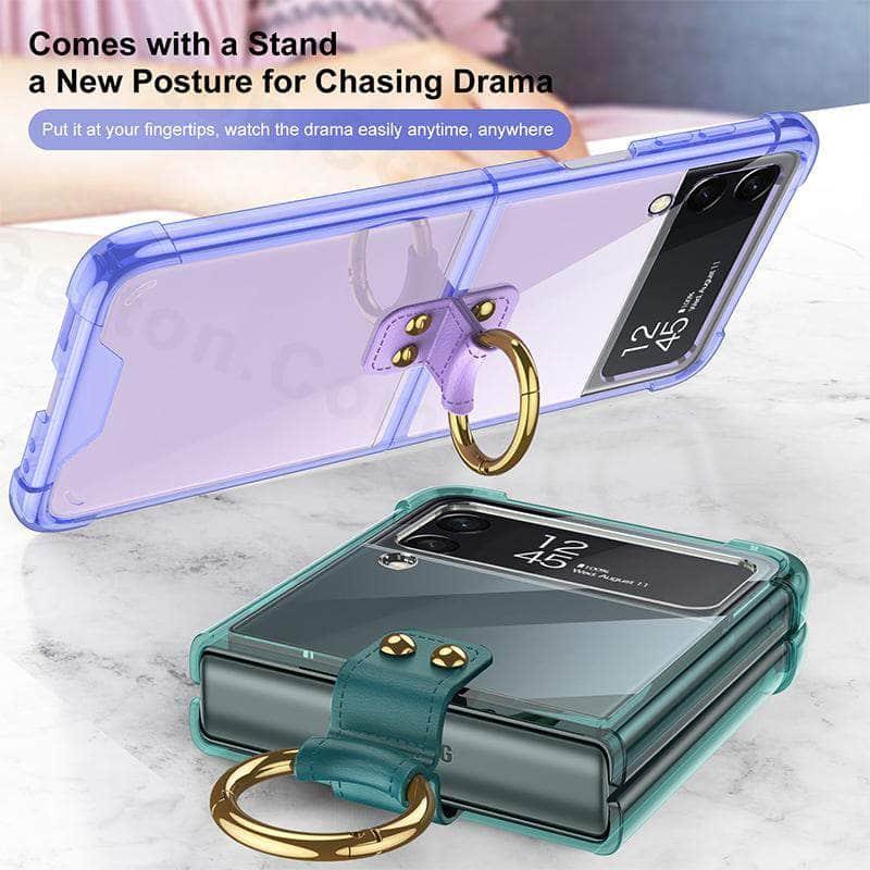 Casebuddy Galaxy Z Flip 3 Transparent Bumper Silicone Cover
