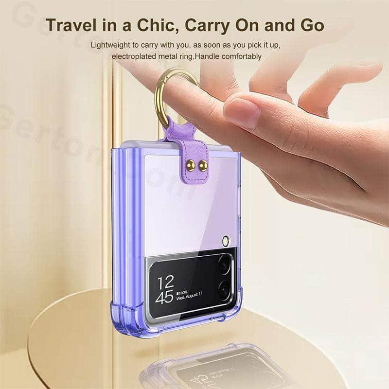 Casebuddy Galaxy Z Flip 3 Transparent Bumper Silicone Cover