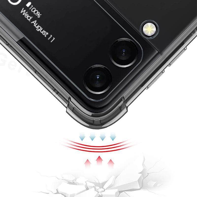 Casebuddy Galaxy Z Flip 3 Transparent Bumper Silicone Cover