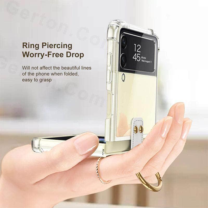 Casebuddy Galaxy Z Flip 3 Transparent Bumper Silicone Cover