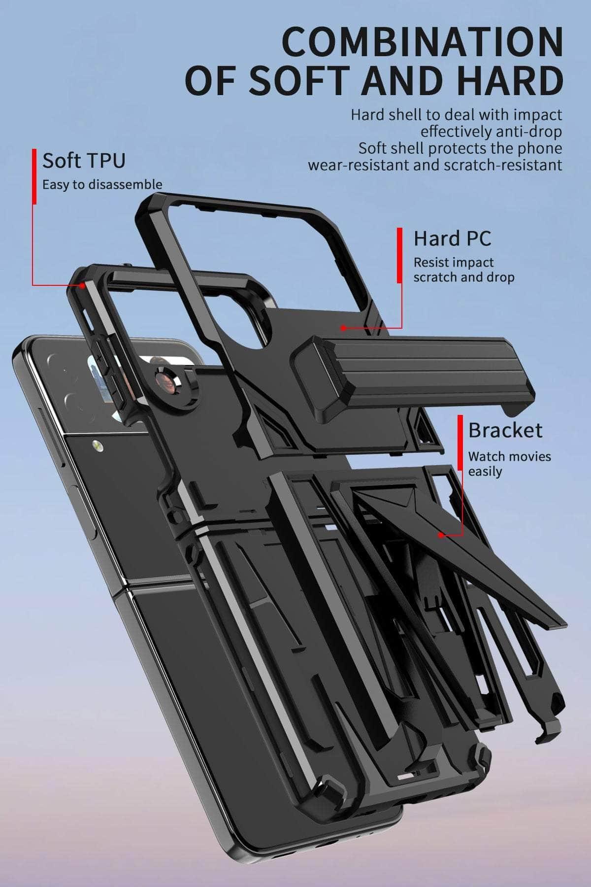Casebuddy Galaxy Z Flip 4 Armor Rugged Silicone Shockproof Case
