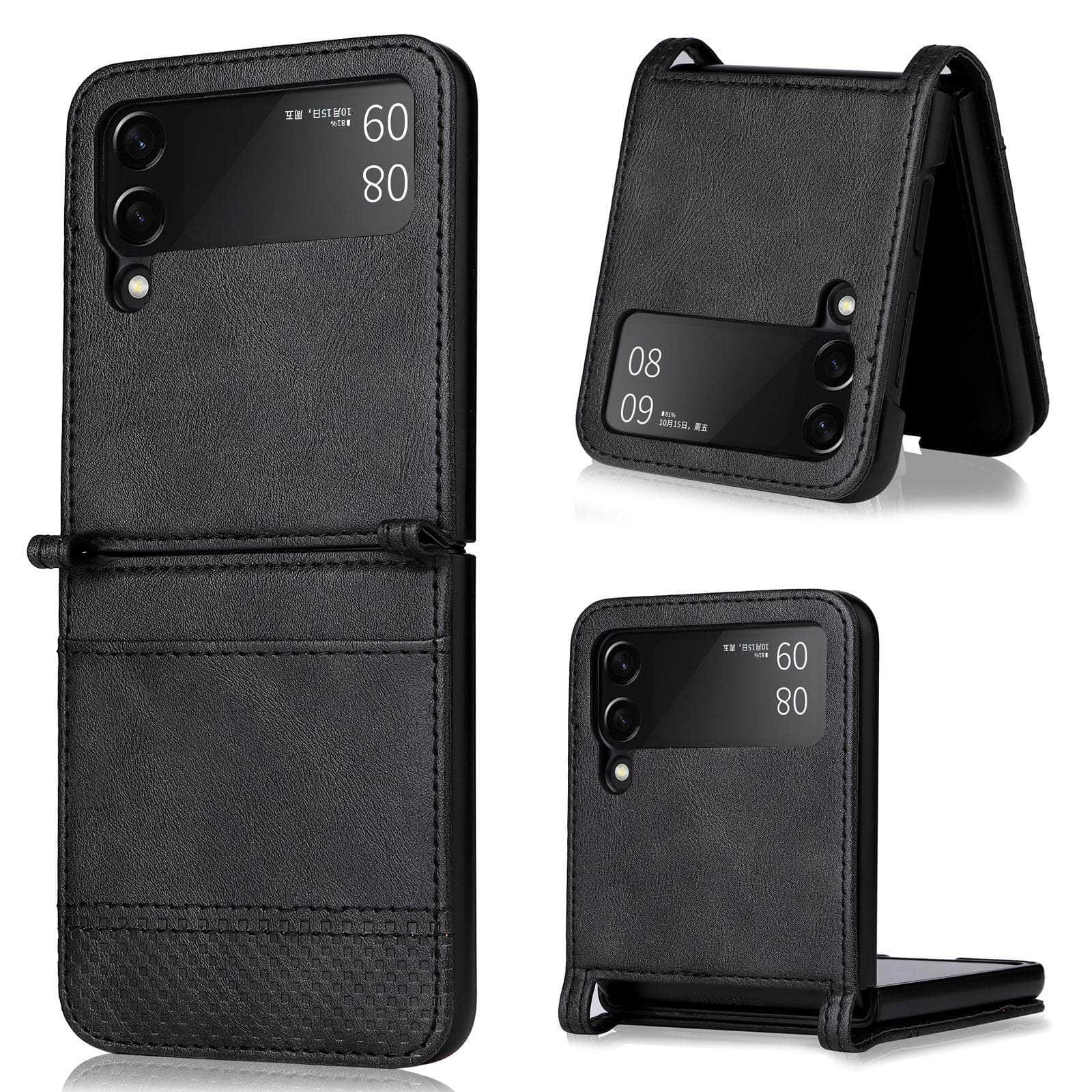 Casebuddy Galaxy Z Flip 4 Card Pocket Leather Case