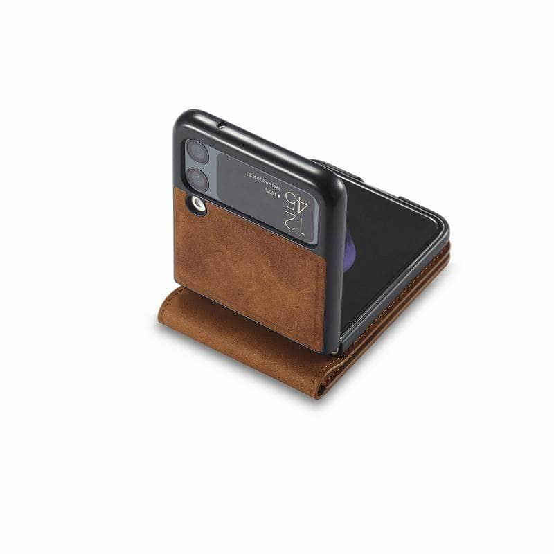 Casebuddy Galaxy Z Flip 4 Luxury Leather Wallet