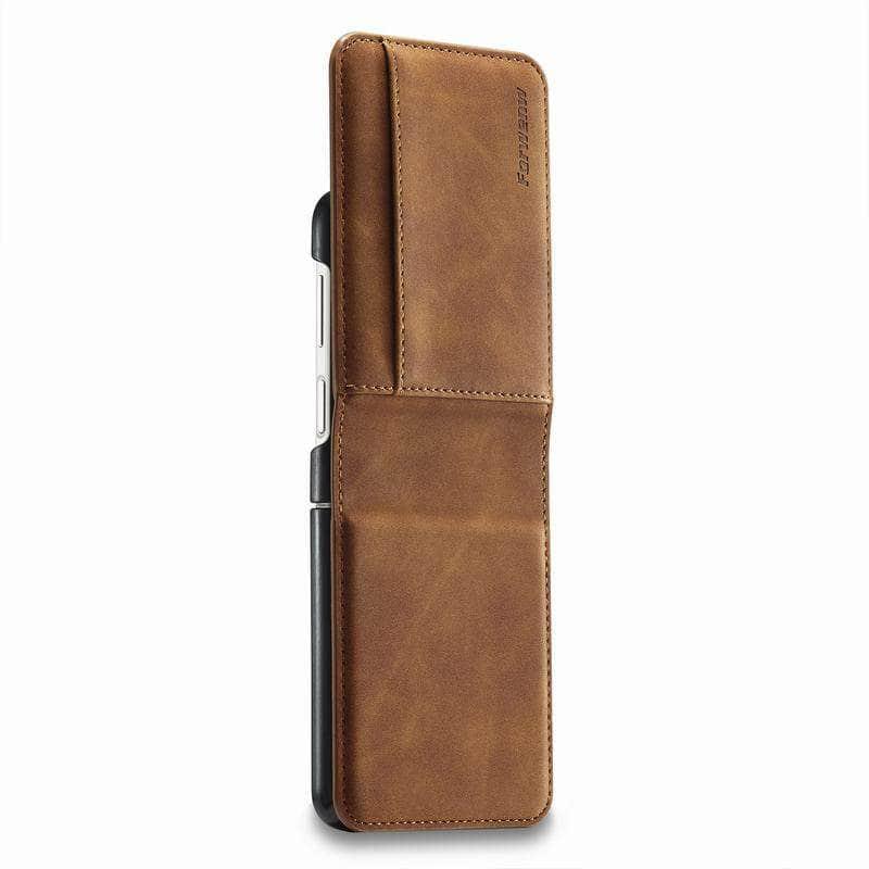 Casebuddy Galaxy Z Flip 4 Luxury Leather Wallet