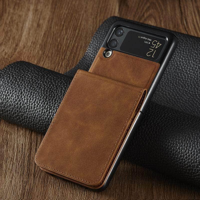 Casebuddy Galaxy Z Flip 4 Luxury Leather Wallet