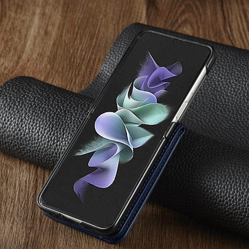 Casebuddy Galaxy Z Flip 4 Luxury Leather Wallet
