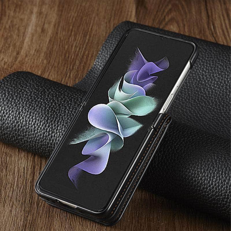 Casebuddy Galaxy Z Flip 4 Luxury Leather Wallet