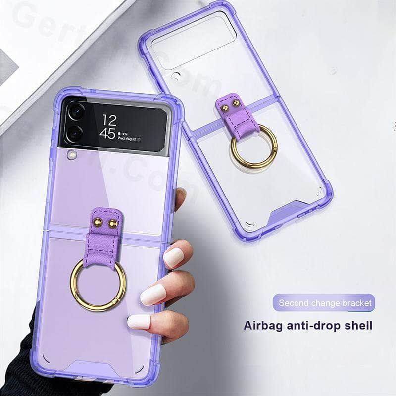 Casebuddy Galaxy Z Flip 4 Transparent Bumper Silicone Cover