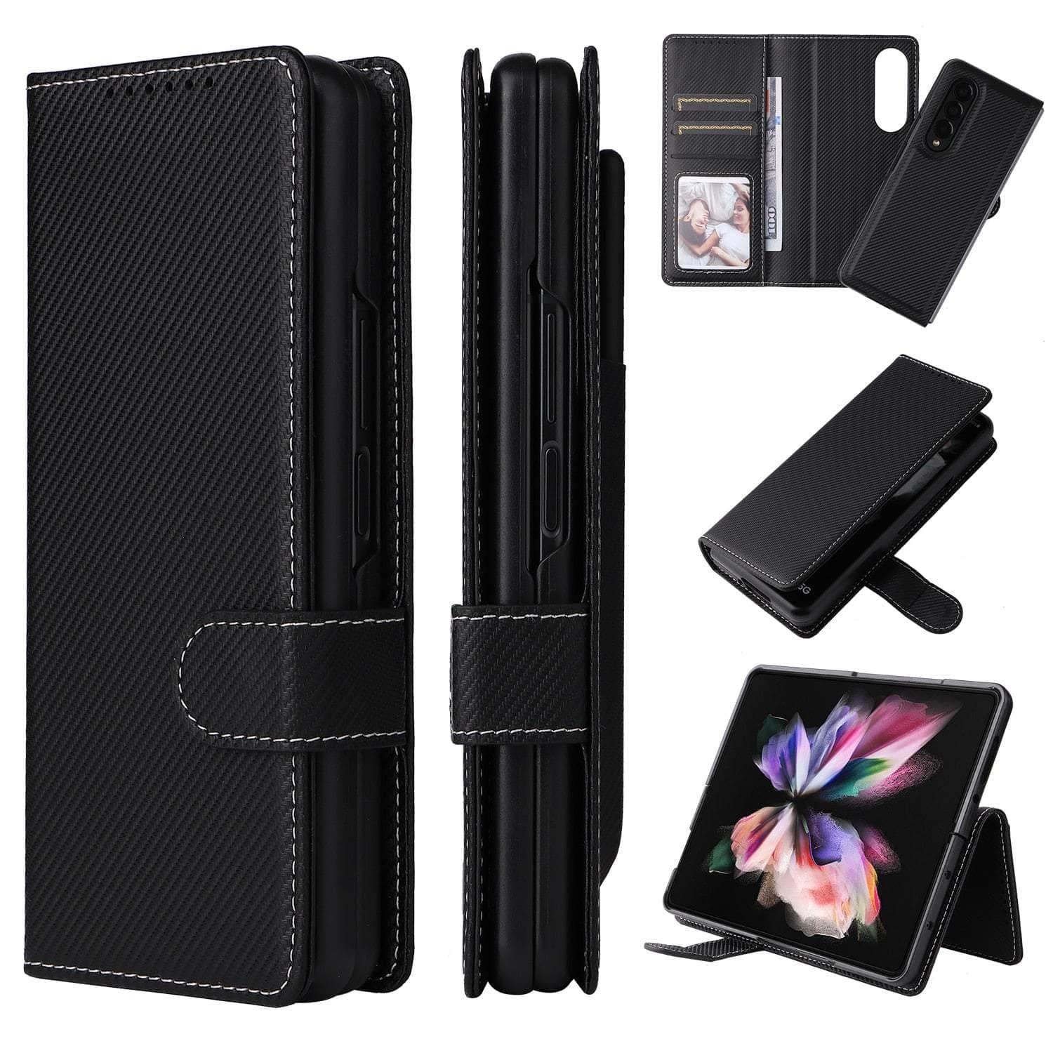 Casebuddy Galaxy Z Fold 3 Anti-Knock Business Leather Wallet