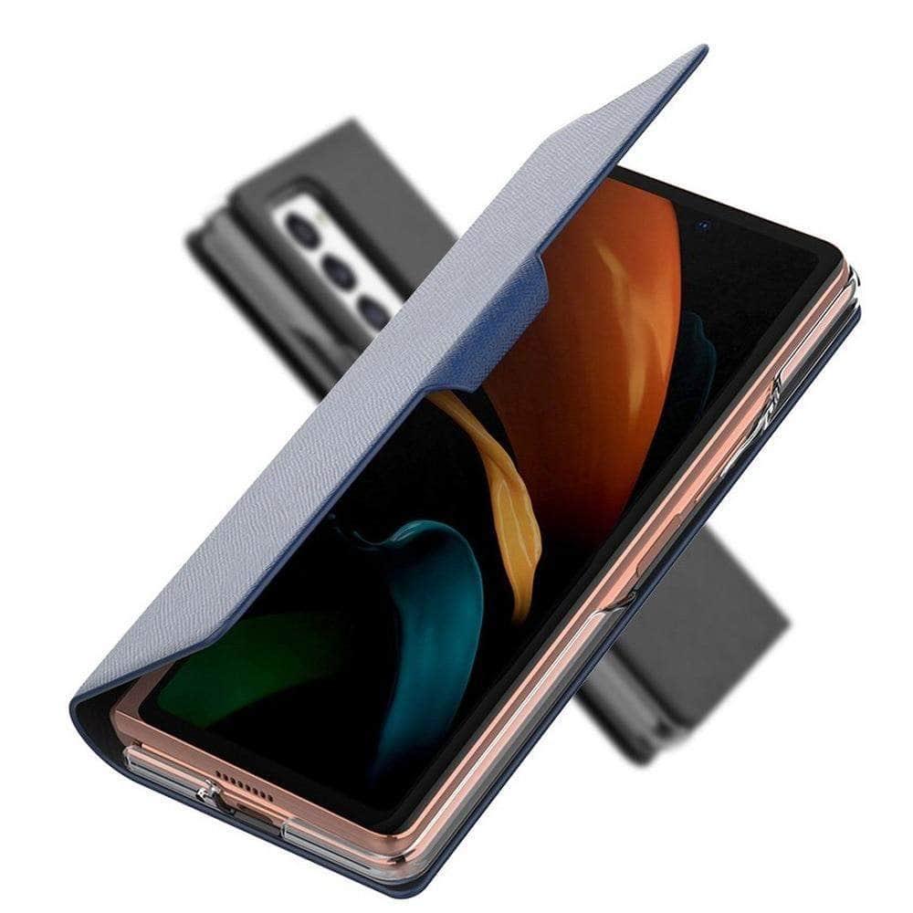 CaseBuddy Australia Casebuddy Galaxy Z Fold 3 Explosion Proof Luxury Cross Pattern Shell