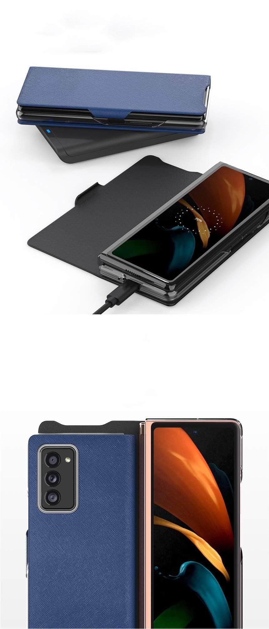 CaseBuddy Australia Casebuddy Galaxy Z Fold 3 Explosion Proof Luxury Cross Pattern Shell
