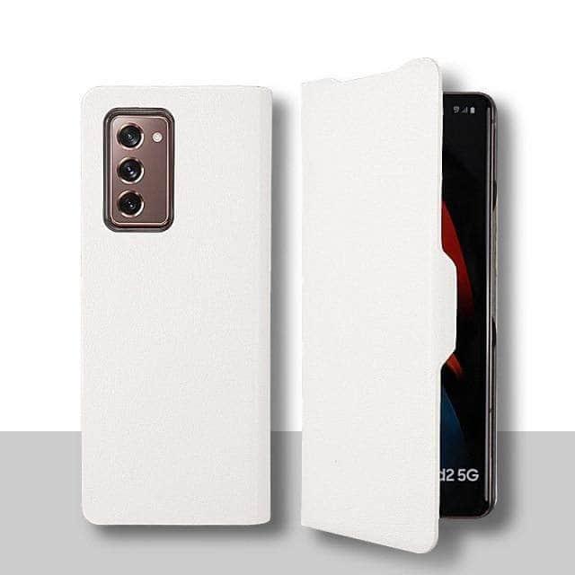 CaseBuddy Australia Casebuddy For Galaxy Z Fold 3 / white Galaxy Z Fold 3 Explosion Proof Luxury Cross Pattern Shell