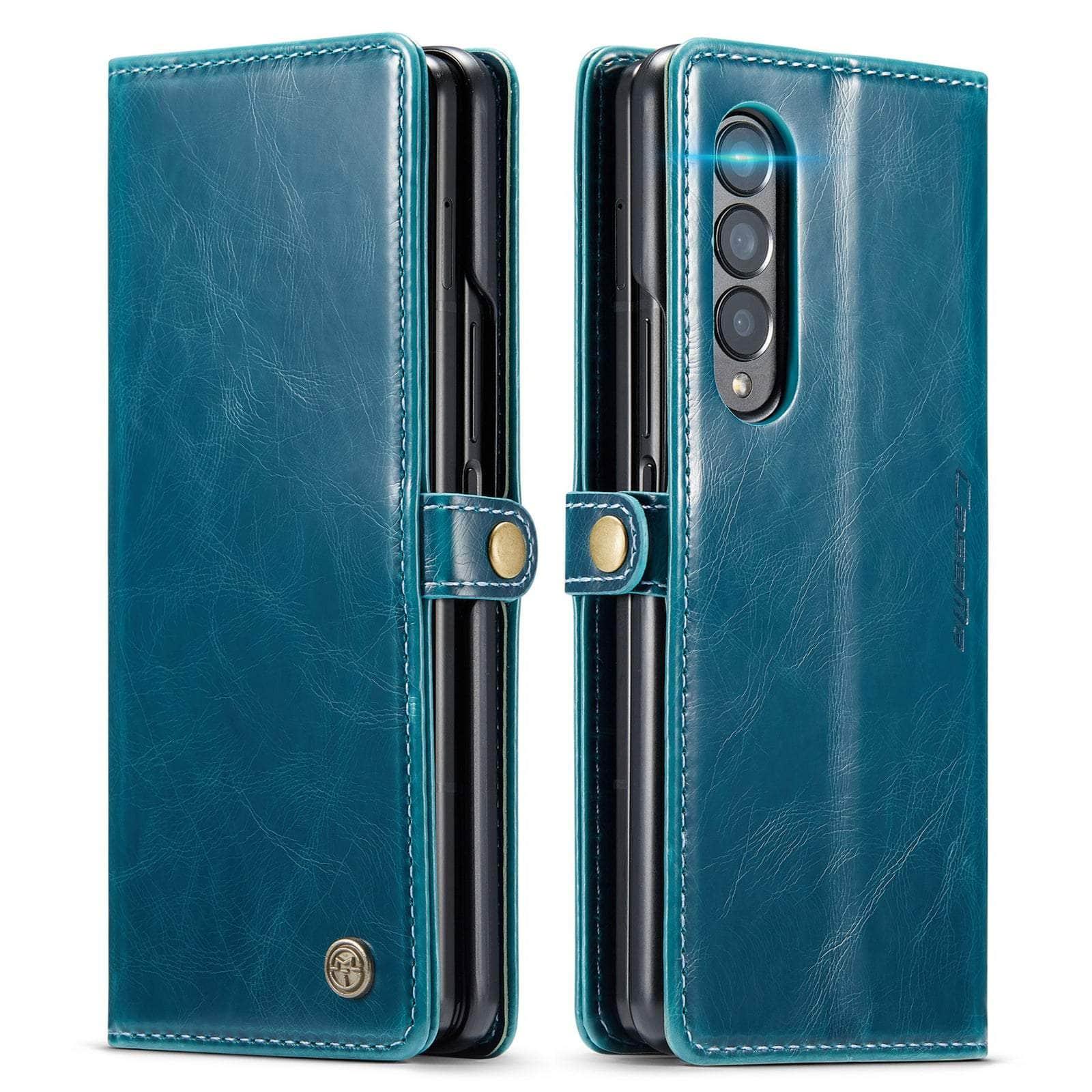 Casebuddy Galaxy Z Fold 3  Full Protection Business Leather Case