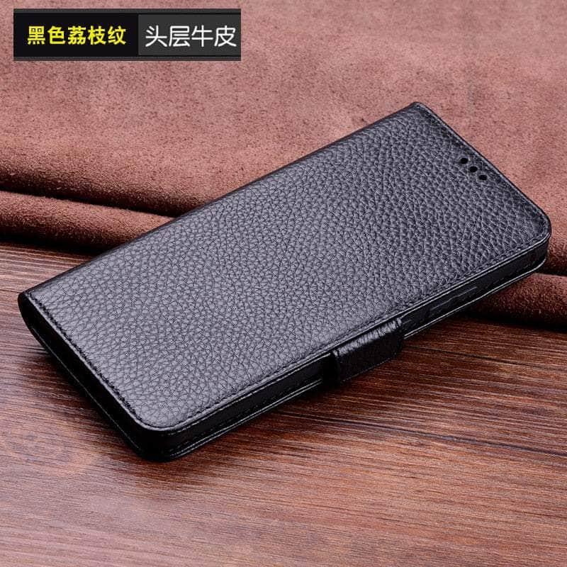 CaseBuddy Australia Casebuddy Genuine Cowhide Leather Flip S22 Ultra Case