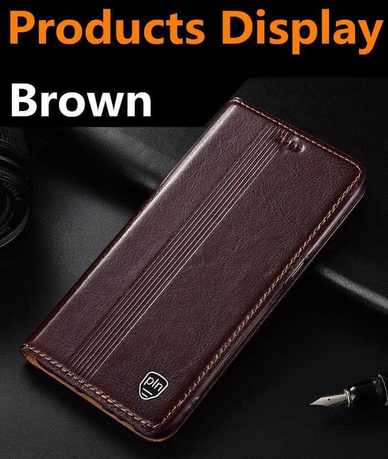 CaseBuddy Australia Casebuddy Genuine Leather Flip Galaxy S21 Card Slot Case