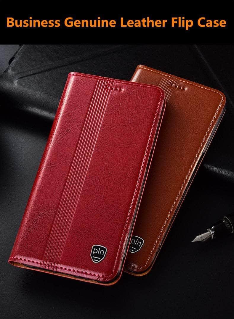CaseBuddy Australia Casebuddy Genuine Leather Flip Galaxy S21 Card Slot Case