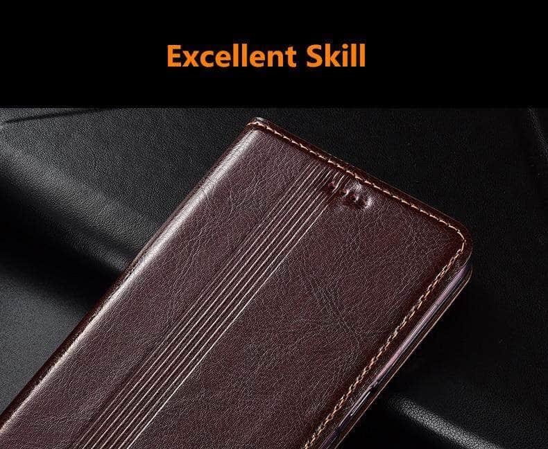 CaseBuddy Australia Casebuddy Genuine Leather Flip Galaxy S21 Card Slot Case