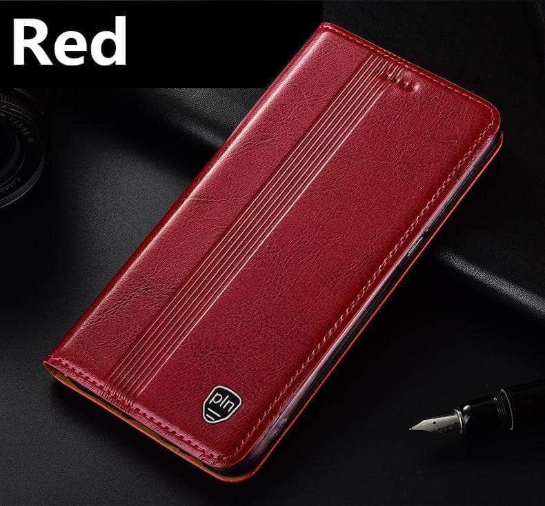 CaseBuddy Australia Casebuddy Genuine Leather Flip Galaxy S21 Card Slot Case