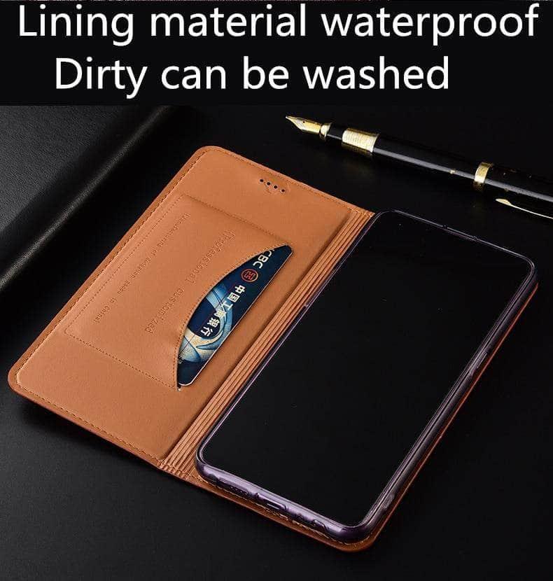 CaseBuddy Australia Casebuddy Genuine Leather Flip Galaxy S21 Card Slot Case