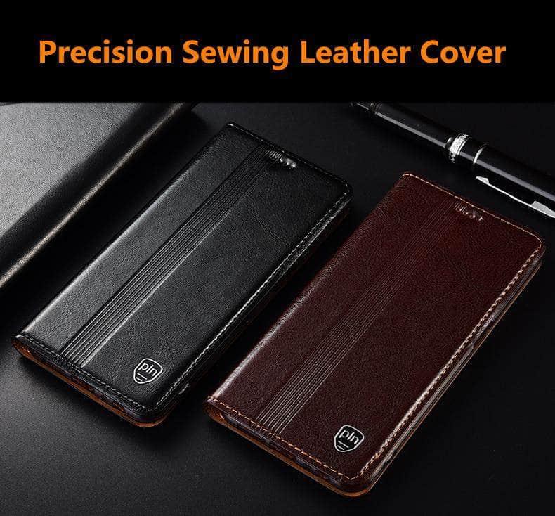 CaseBuddy Australia Casebuddy Genuine Leather Flip Galaxy S21 Card Slot Case