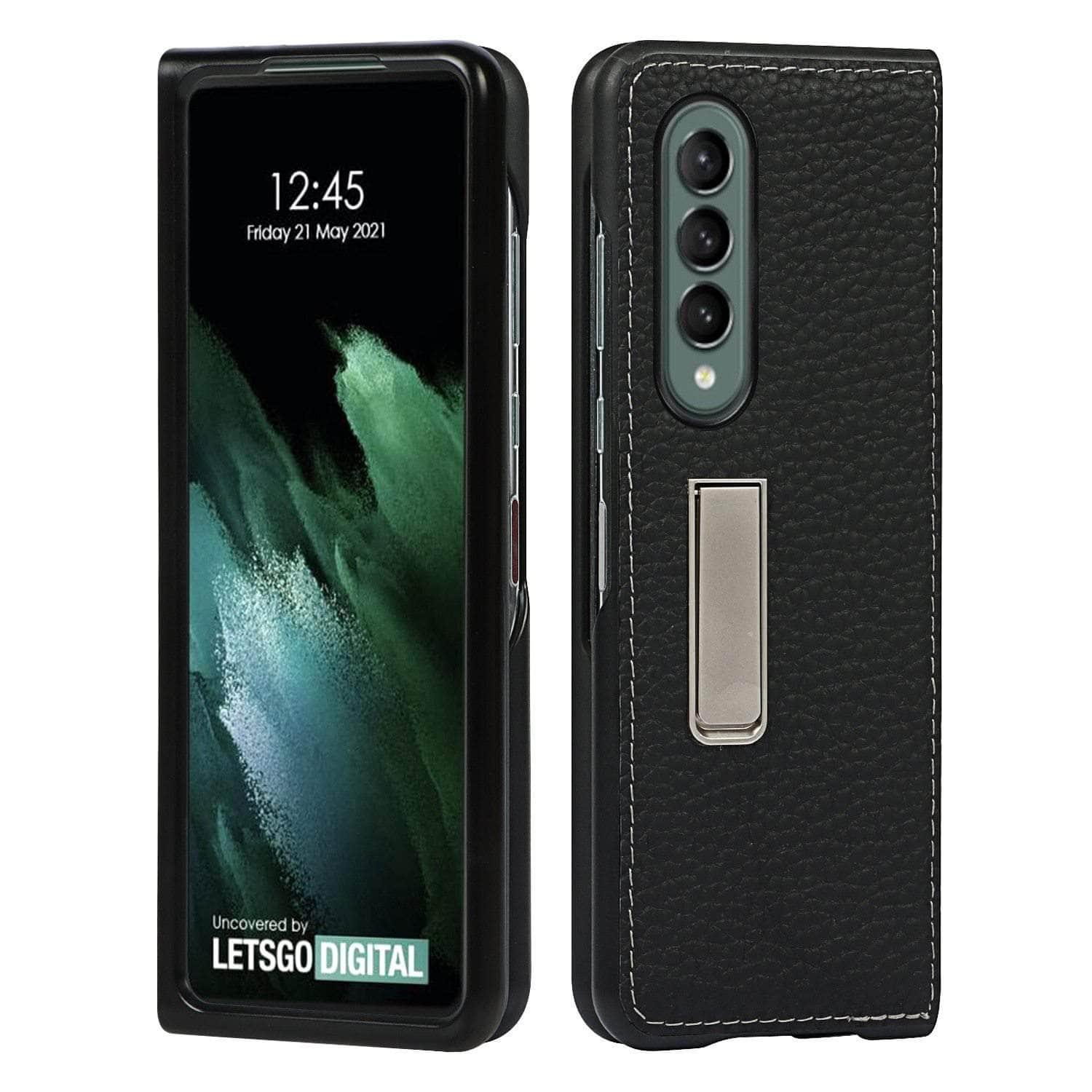CaseBuddy Australia Casebuddy Genuine Leather Flip Galaxy Z Fold 3 5G Cover